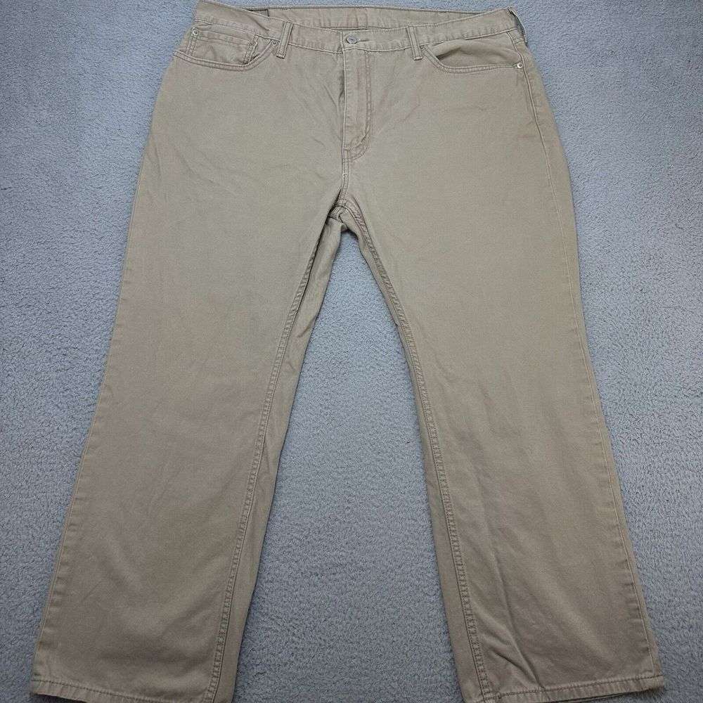 Levi's 559 Jeans Men's Relaxed Straight Fit Rugged Beige Denim 40 x 30 White Tab